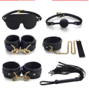 Oil border black 8-piece set 油边黑色8件套