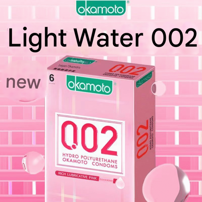 冈本聚氨酯-0.02透明水润 6片装(新)