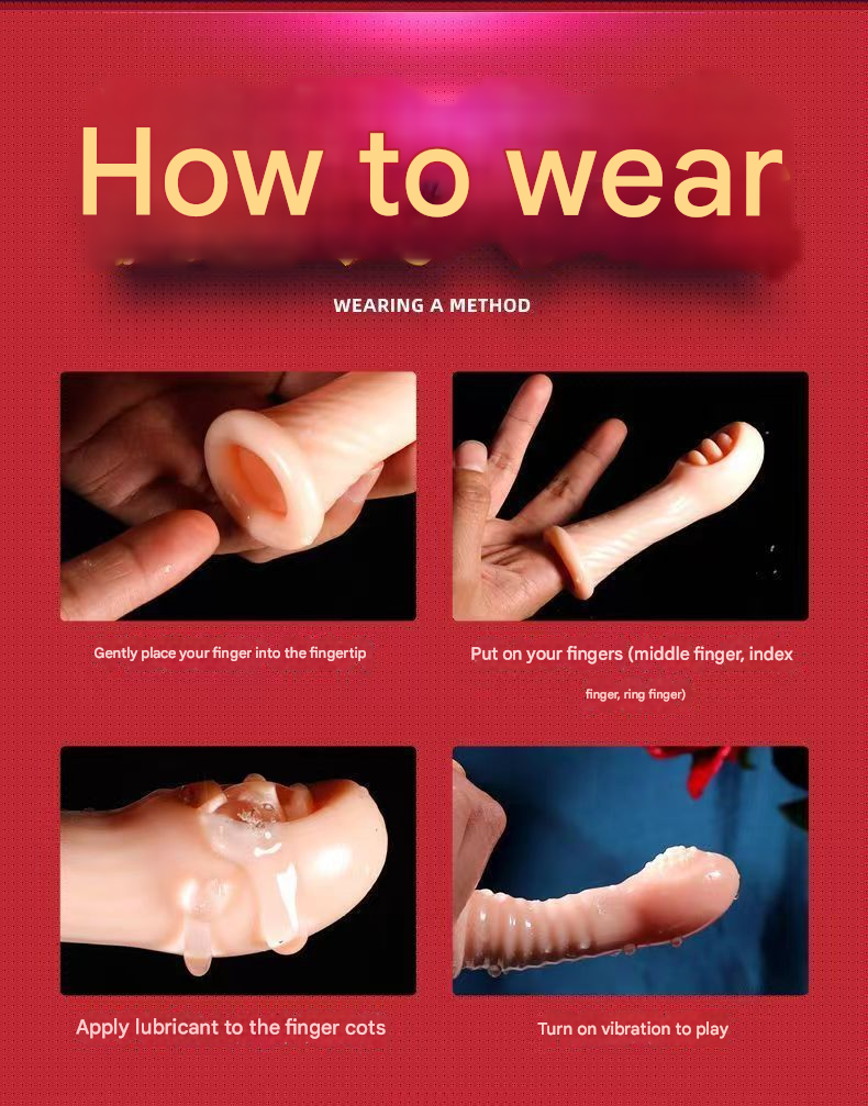 波妞妞G点震动手指套-凸点型