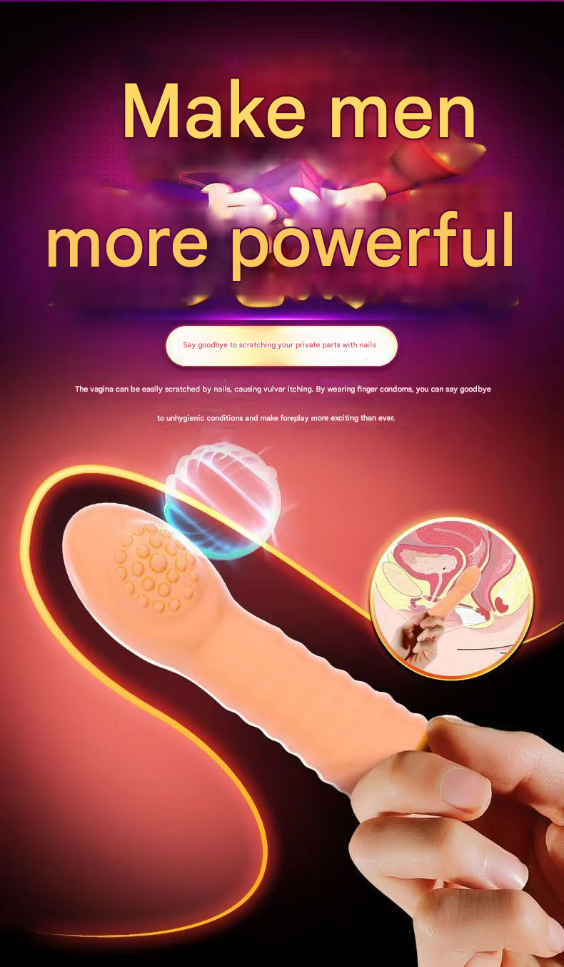 波妞妞G点震动手指套-舌舔型