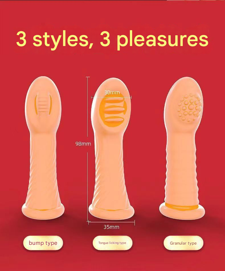 波妞妞G点震动手指套-凸点型