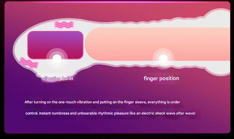 波妞妞G点震动手指套-舌舔型