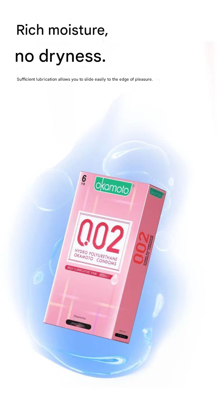 冈本聚氨酯-0.02透明水润 6片装(新)