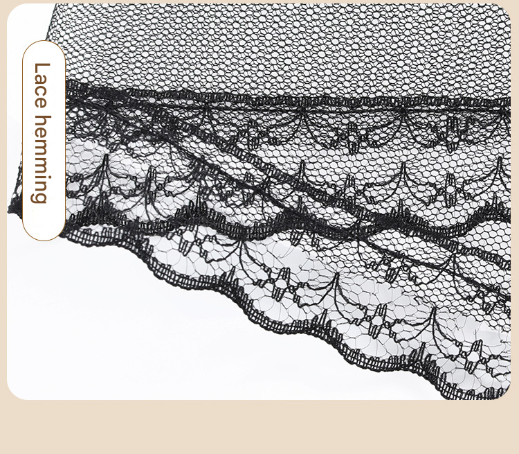 霏慕网纱透视吊带裙女7832