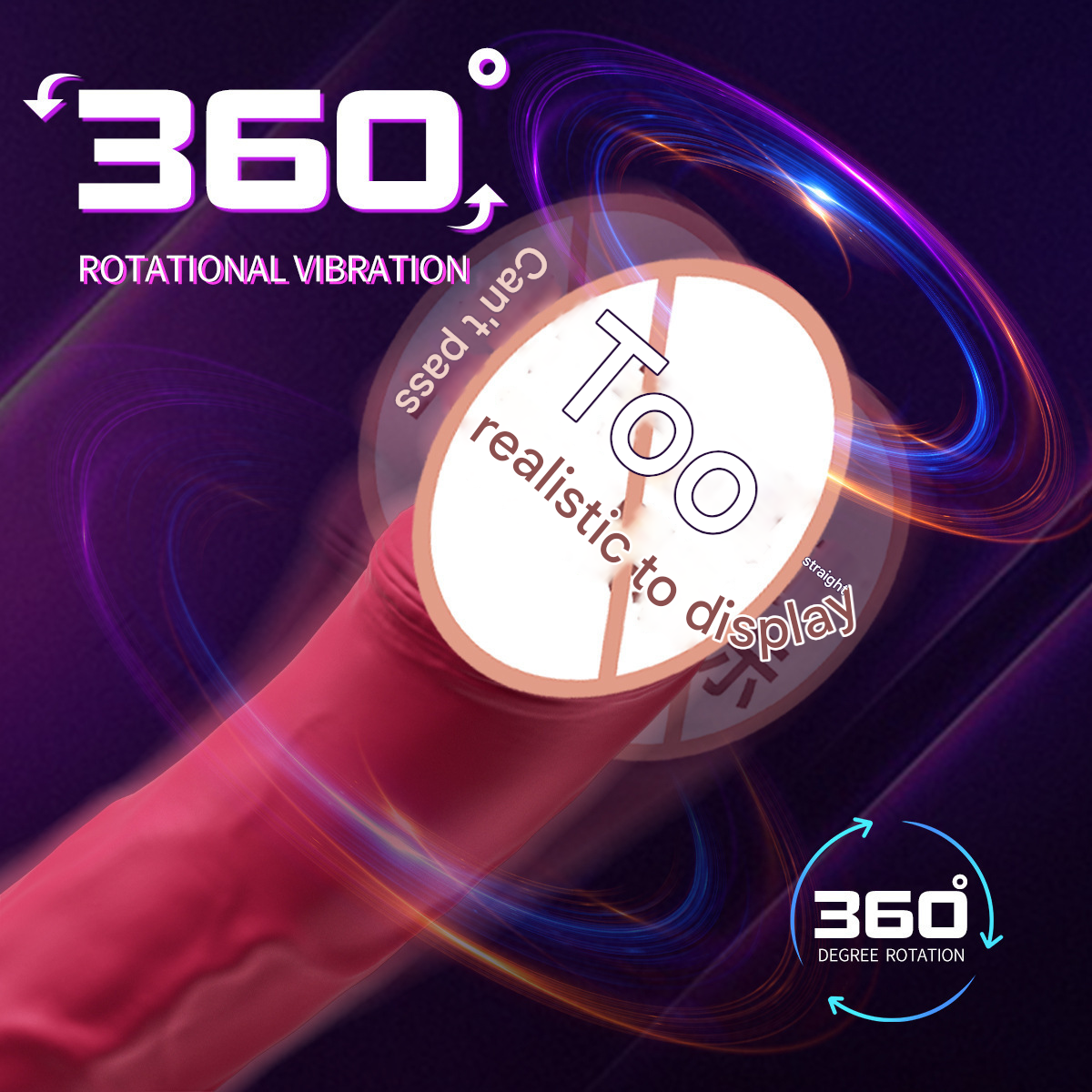 来乐安妮强旋转震动棒深肤色