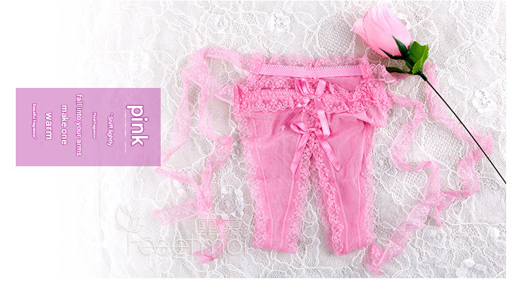 霏慕丁字裤玫瑰花内裤7126