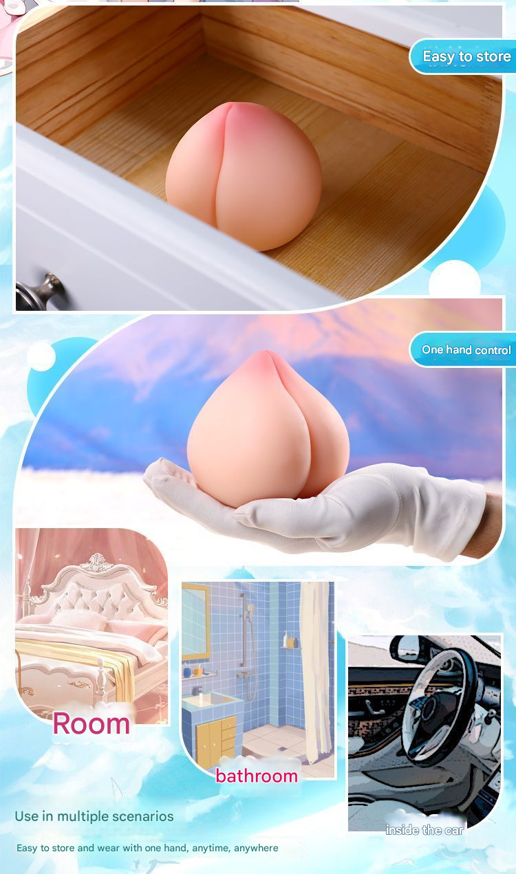 谜姬胡桃桃-仿真蜜桃乳房名器倒模