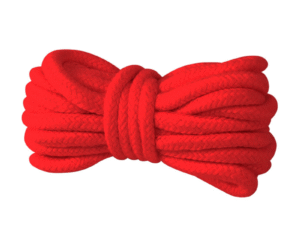 Qing Ge BDSM Bondage Rope (5-10m) - Soft Cotton Rope for Shibari & Restraint Play (Red)