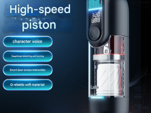 Leten '9-Wave Black Hole Pro' Masturbator with Headphones - Immersive Audio & Intense Suction Stroker