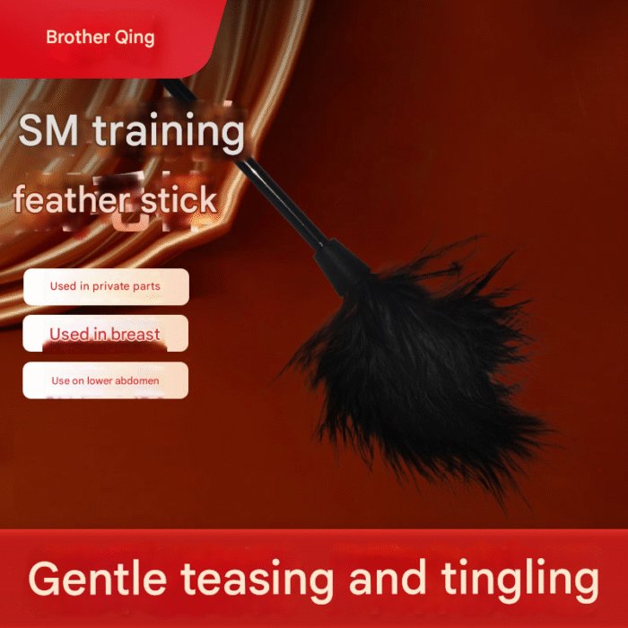 擎哥SM小羽毛调情棒黑色款 - 图片 2